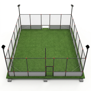 Système <span class=keywords><strong>de</strong></span> clôture pour terrain <span class=keywords><strong>de</strong></span> football en treillis métallique, clôture <span class=keywords><strong>de</strong></span> terrain <span class=keywords><strong>de</strong></span> soccer 3v3 avec panneau composite <span class=keywords><strong>de</strong></span> 1m pour aire <span class=keywords><strong>de</strong></span> jeu <span class=keywords><strong>de</strong></span> football - Product Image 6