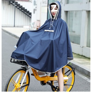 Poncho de pluie pour vélo pour femmes, cape imperméable à capuche avec poche de rangement pour le cyclisme en extérieur - Product Image 3