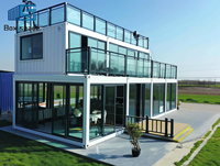 BOX SPACE Maisons préfabriquées modulaires modernes Mini conteneur d'expédition préfabriqué anti-séisme Maison ignifuge