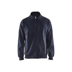 BLAKLADER - 334910488600XL Sweat à fermeture éclair complète Bleu marine foncé-EAN 7330509319949 WORK HOODIES - Product Image 1