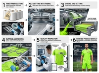 Tela Jersey Verde Fluorescente 100% Poliéster de Secado Rápido, Tejido Deportivo para Camisetas y Uniformes de Fútbol