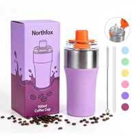 Gobelet à vide moderne en acier inoxydable à double paroi de 32oz couvercle étanche détachable 6-12 heures d'isolation thermique sans BPA
