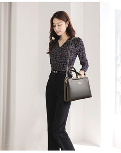 Nouveau sac à main de luxe pour femmes en cuir PU décontracté avec fermeture à glissière imperméable grande capacité - Product Image 2