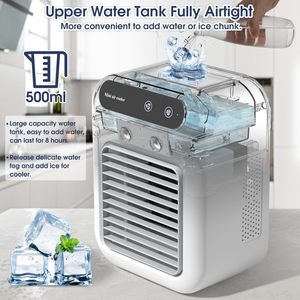 Ventilateur rafraîchisseur d'air portable USB 25W avec mini-réservoir d'eau, appareil électroménager de haute qualité pour usage hôtelier, en plastique - Product Image 2