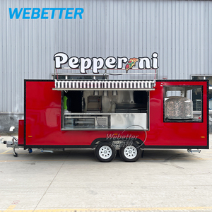 WEBETTER Remorque mobile de cuisine de restauration rapide Camion de nourriture pour four à pizza au feu de bois Remorque BBQ Food Truck à vendre - Product Image 4