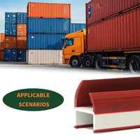 Bandes d'étanchéité en caoutchouc PVC personnalisées en forme de J et de H pour portes de conteneurs de camions, couleurs et dimensions sur mesure