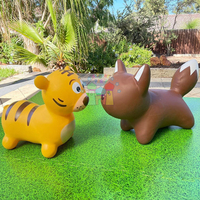 Jouets gonflables commerciaux en PVC pour la vente en gros : animaux sauteurs gonflables pour tout-petits
