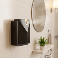 Diffuseur d'huiles essentielles à piles, humidificateur d'air mural en plastique, machine à parfum pour salle de bain, diffuseur d'arômes USB