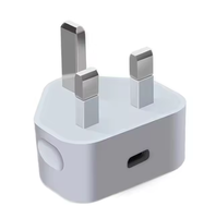 Pengisi daya ponsel PD 20W UK usb Tipe c, charger cepat trendi, aksesori elektronik Tipe c