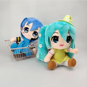 Popular Japanese Hatsunea Mikue Anime Peripheral Plush Doll Two-Dimensional Cartoon Boyfriend's Cute Soft Stuffed Doll