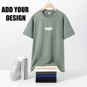 Tee Plain Blank Cooling <b>Tshirts</b> Wholesale 230Gsm Short Sleeve Casual Homme T Shirt Customized Printing Logo T-Shirt For Men - Product Image 2