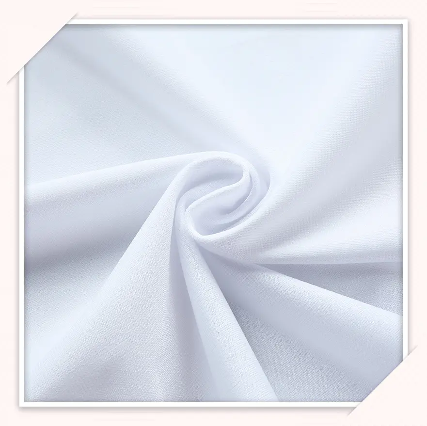 Üretim stok Polyester triko fırçalanmış kumaş örgü parlaklık iyi kumaş rahat giysi malzemesi