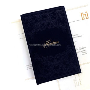High-End Velvet Graduation Certificate Folder with Gold Stamping and Embossing Custom Logo Diploma Holder for University - Product Image 4