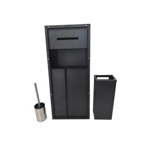 Boîte à mouchoirs encastrée dissimulée Lexi, niche pour <span class=keywords><strong>brosse</strong></span> <span class=keywords><strong>WC</strong></span>, SUS 304, décoration intérieure, distributeur de papier à ouverture latérale, niche de rangement pour <span class=keywords><strong>brosse</strong></span> <span class=keywords><strong>WC</strong></span> - Product Image 1