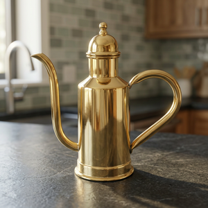 Distributeur d'huile classique en laiton massif, capacité de 20 oz, durable et incassable - Product Image 2