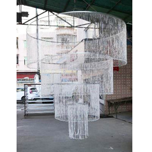 Chụp Đèn Hạt Pha Lê Kim Cương Siêu Lớn Trang Trí Đám Cưới - Product Image 2