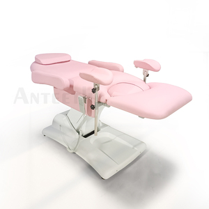 Son stil kliniği hastane pembe jinekolojik muayene koltuğu 3 motorlar elektrikli jinekolojik sandalye estetik yatak - Product Image 3