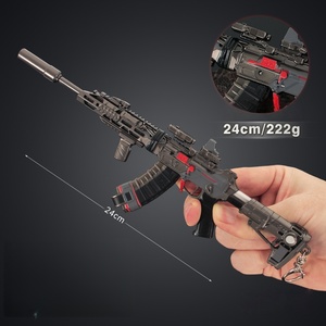 พวงกุญแจปืนไรเฟิลจิ๋วแบบถอดประกอบได้ ขายดี ของเล่นปืนหนัก พวงกุญแจโลหะผสม รุ่นจำลอง ของตกแต่ง - Product Image 2