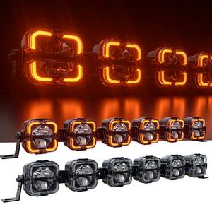 Barra de Luces LOYO DRL, Faros Antiniebla Todoterreno, Foco LED Modular, Barras de Luces Estroboscópicas Ámbar, Todoterreno <span class=keywords><strong>4x4</strong></span> con DRL RGB - Product Image 1