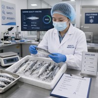 Sardines entières IQF surgelées de qualité supérieure, 10-15 cm, poisson de mer surgelé de haute qualité pour la vente en gros et la mise en conserve, origine Chine
