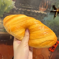 Jouet anti-stress souple en PU Mugui, simulation de pain baguette, super doux, à rebond lent, pour la relaxation et la décompression