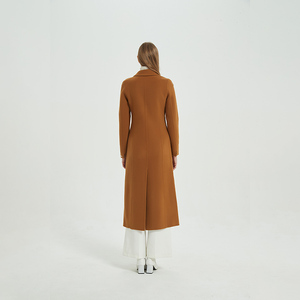 Jtfur Elegant Factory Direct <strong>Sale</strong> <strong>Ladies</strong> Woolen Jacket <strong>Camel</strong> Custom Long Wool <strong>Coat</strong> for Women - Product Image 3
