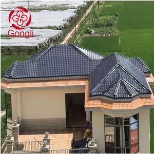 Laminas de plastico para techos tuile matériau pour le toit bardeaux noirs <span class=keywords><strong>double</strong></span> tuiles romaines en béton - Product Image 5