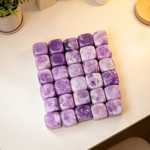 หินคริสตัลธรรมชาติขัดเงา ลีพิโดไลต์ทรงลูกบาศก์ สำหรับตกแต่ง ขายส่ง - Product Image 4