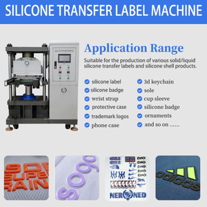 Biểu Tượng Tùy Chỉnh T-Shirt Dập Nổi 3D Sticker Máy Làm Tự Động Silicone Truyền Nhiệt Nhãn Phù Hiệu Tem Cao Su Máy Móc - Product Image 2