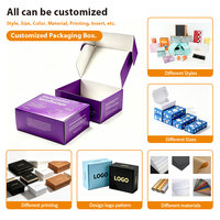 Boîte en papier personnalisée avec lamination brillante, prix raisonnable, emballage avec plateau en mousse