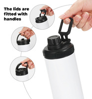 Gobelet isotherme droit et fin en acier inoxydable de 20 oz pour sublimation, avec couvercle et paille