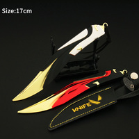 Couteau Valorant de haute qualité, jeu populaire, 17 cm, grand jouet 3D, modèles Velocity Karambit