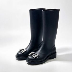 Bottines en cuir verni pour femmes, bout rond, antidérapantes, semelle extérieure en caoutchouc imperméable, toutes saisons, chaussures pour femmes, bottes de neige - Product Image 4