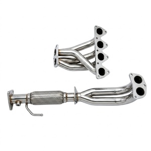 Nouveau kit de collecteur d'échappement de course Target Performance en acier inoxydable poli 4-2-1 Tri-Y pour Prelude BB6 2.2L H22A4 DOHC VTEC 1997-2001 - Product Image 2