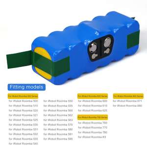 멜라스타 배터리 14.8V 6400mAh 리튬이온 배터리 팩 아이로봇 룸바 500 600 700 800 900 시리즈 진공 청소기용 - Product Image 2