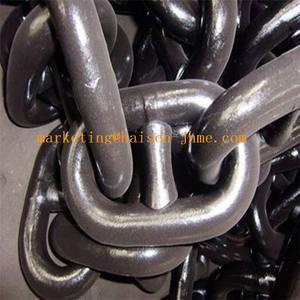 Catena di Ancoraggio in Acciaio CM490/690 Certificata CCS ABS BV LR GL DNV KR NK RINA, 27,5m, Nuovo Marchio HS, Verniciata Nera, Grado U1/U2/U3 - Product Image 2