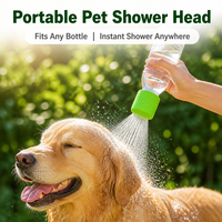 Pommeau de douche portable pour animaux de compagnie, s'adapte à toutes les bouteilles, pulvérisateur de bain extérieur pour chiens et chats, outil de lavage de voyage pour chiens et chats, vente en gros