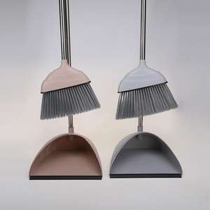 Ensemble <span class=keywords><strong>balai</strong></span> et pelle pour la maison, en acier inoxydable, manche long - Product Image 1