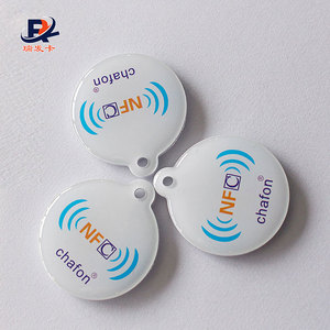 Tùy chỉnh PVC + Epoxy Chất liệu gốc S50 1K Epoxy RFID Tag NFC Keychain - Product Image 1