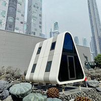 Capsule de logement triangulaire préfabriquée en acier, nouvelle conception, écoénergétique, ignifuge et étanche, pour campus universitaire