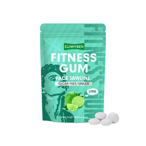 <span class=keywords><strong>Chewing</strong></span>-<span class=keywords><strong>gum</strong></span> de fitness sans sucre pour l'entraînement musculaire Stimuler la confiance Préfet <span class=keywords><strong>Visage</strong></span> Jawline Saveur naturelle de citron vert - Product Image 1