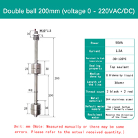 Interrupteur à flotteur miniature en acier inoxydable 304 résistant aux hautes températures, contrôleur de niveau d'eau, capteur de niveau de liquide automatique