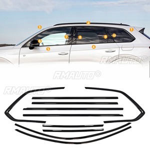 Bande décorative pour fenêtre de voiture, cadre de porte extérieur en acier inoxydable pour Volkswagen Touareg 2019-2024, kit carrosserie, accessoires de voiture - Product Image 4