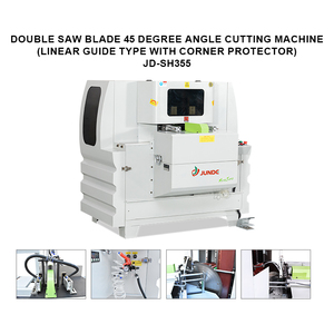 Sierra Ingletadora de Doble Hoja JUNDE, Corte a 45 Grados, Longitud de 200 a 3000 mm, Guía Lineal, Alta Precisión de 0,05 mm, Máquina de Corte Industrial - Product Image 3