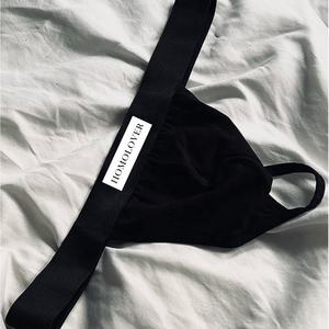 Micro String de Luxe avec Logo Personnalisé PATON Qualité zéro défaut Ceinture Brillante pour Hommes <span class=keywords><strong>G</strong></span>-strings Sous-Vêtements Sexy - Product Image 1