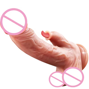 Double-Ended Adult Sex Toy Soft Female Dildo Masturbator with Variable Frequency G-Spot Simulation <b>Vibrator</b> in Box - Product Image 3