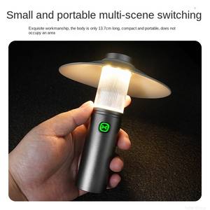 Outdoor Portable IP54 Waterproof Aluminum+ABS <b>LED</b> Spotlight Camping Tent <b>Torch</b> <b>Light</b> Hanging Dimmable Atmospheric Camping - Product Image 4