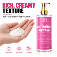 Gel Douche Sportif Hydratant et Rafraîchissant Post-Entraînement pour Femme, Nettoyant Corporel Anti-Transpiration et Anti-Odeur, Marque Blanche