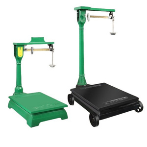 Balance de sol mécanique originale Veidt de 150 kg avec cadran et ressort, dotée de roues - Product Image 2