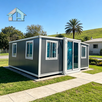 Casa Contenedor Modular Expandible de 20 pies con Diseño Moderno para Uso en Villas y Oficinas, Construcción Rápida